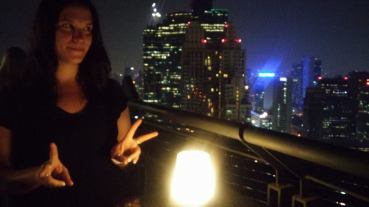 Rooftop bar of our hotel, Bangkok