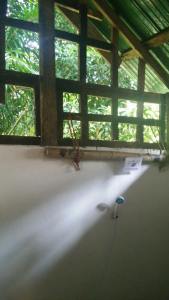 Our open-air bathroom in our Tonsai Beach bungalow