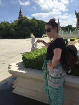 Messing around at the Royal Palace.